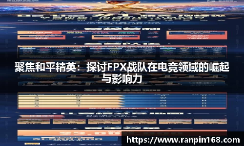 聚焦和平精英：探讨FPX战队在电竞领域的崛起与影响力